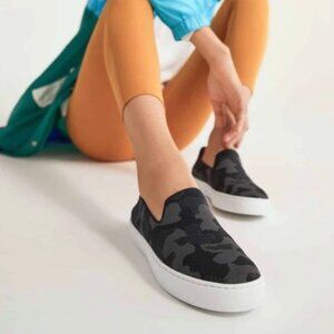In Box! Rothy's Grey Camo The Original Slip On Sneaker 8